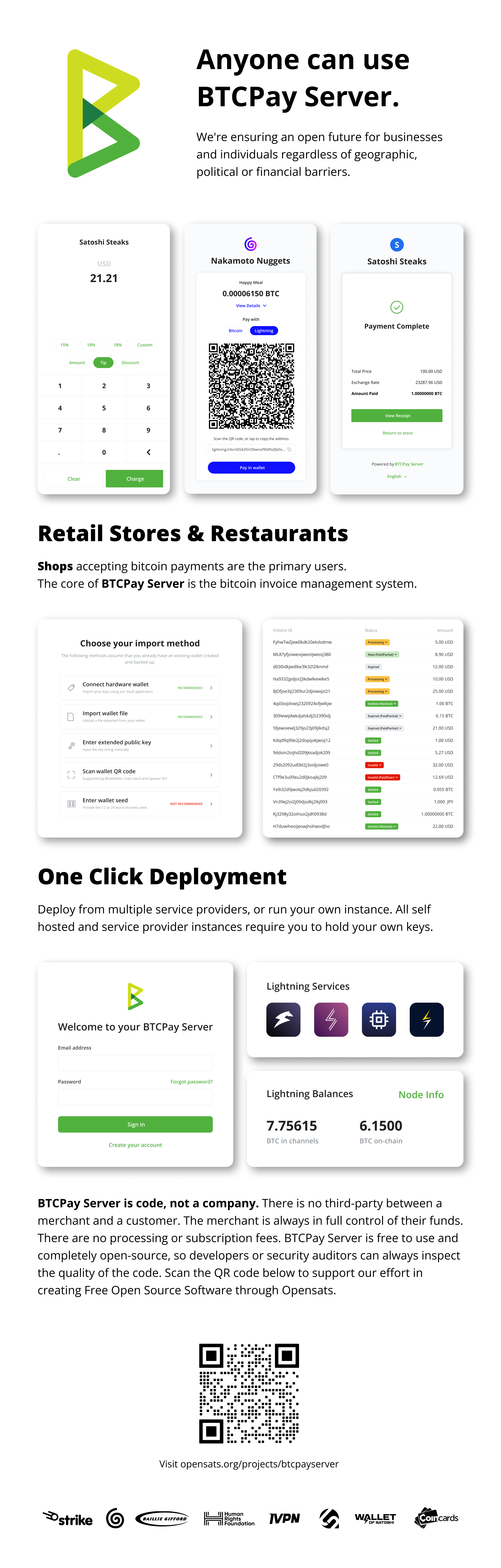 BTCPay UseCase Infographic