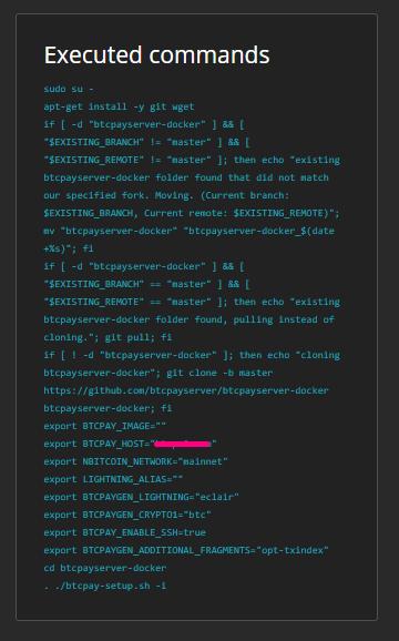 Executed Commands Executed Commands
