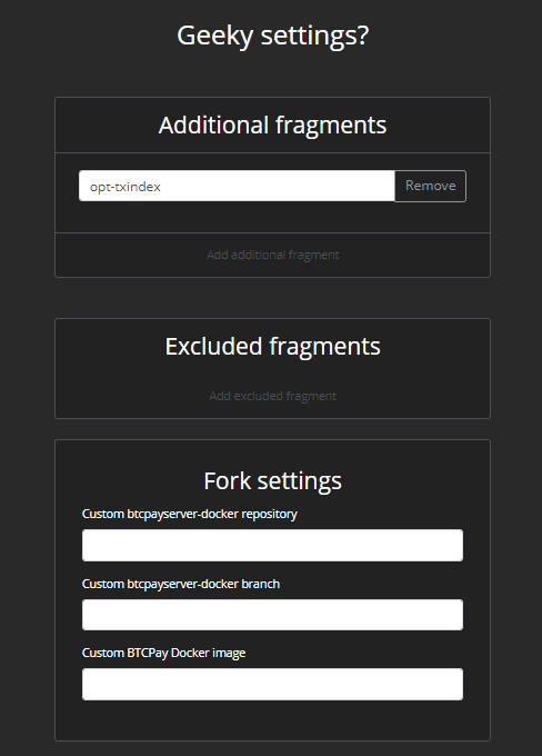 Advanced Settings Advanced Settings