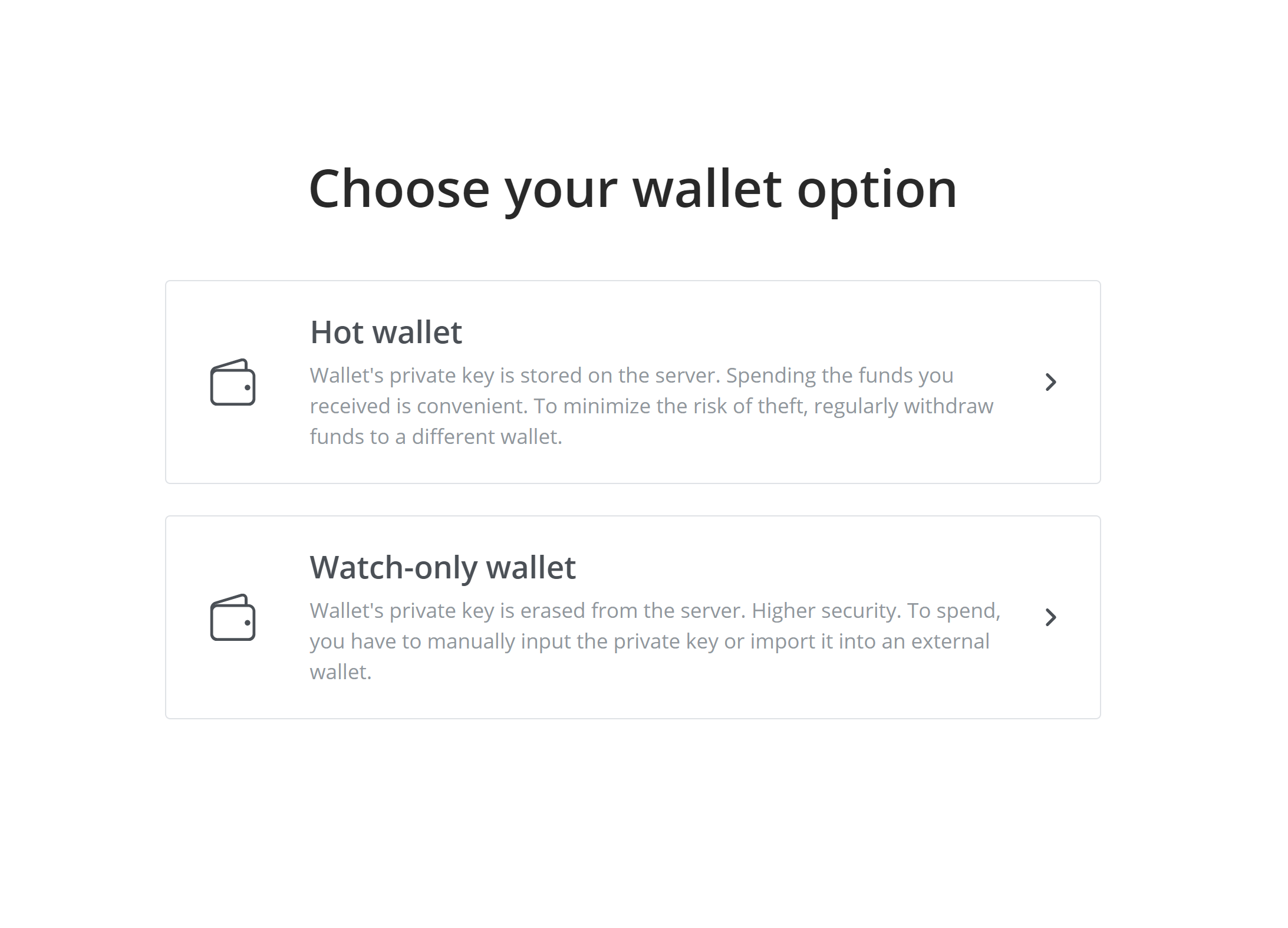 Create Wallet